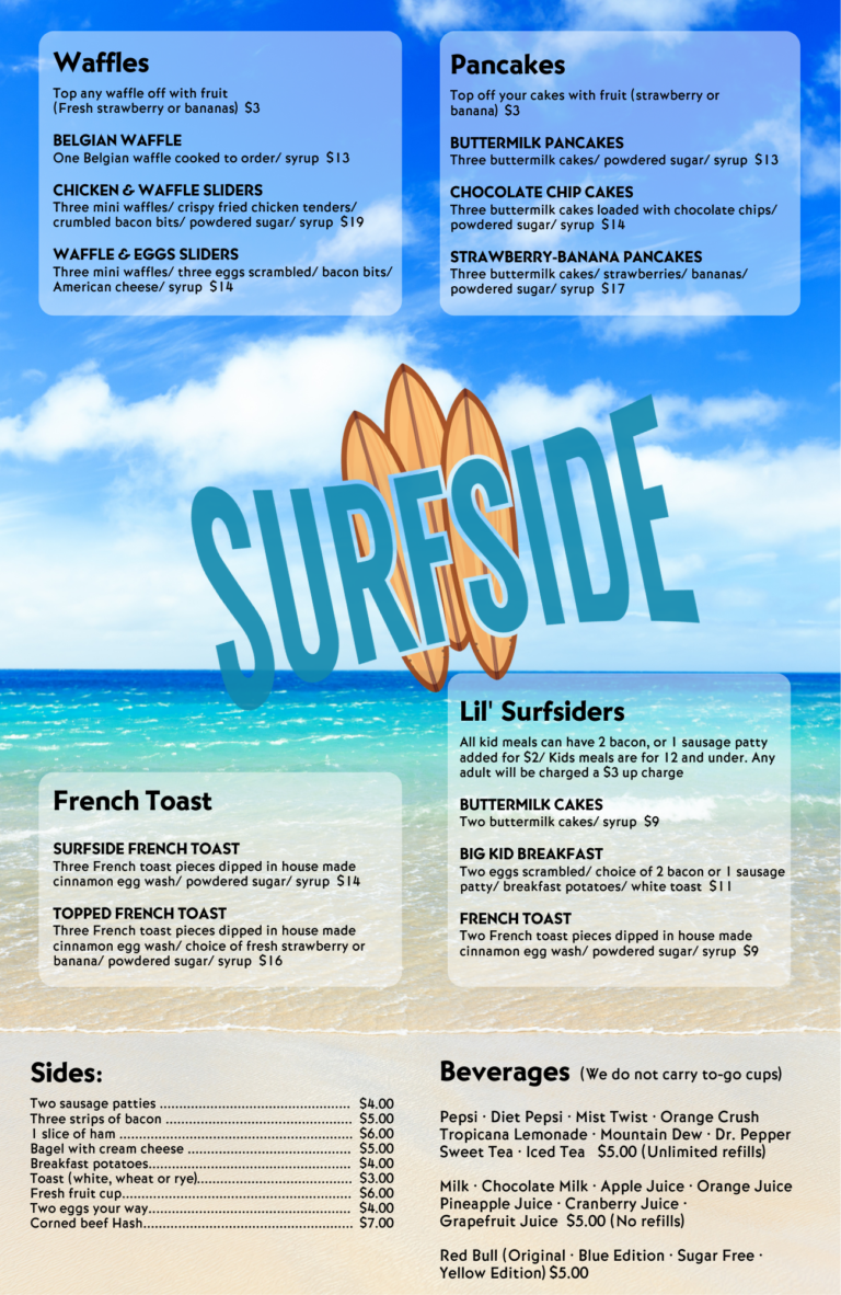 Breakfast Menu - Surfside Taphouse